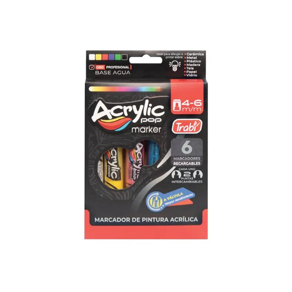 Acrylic Pop 4-6mm
