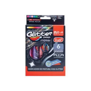 Marcador a Válvula con Glitter