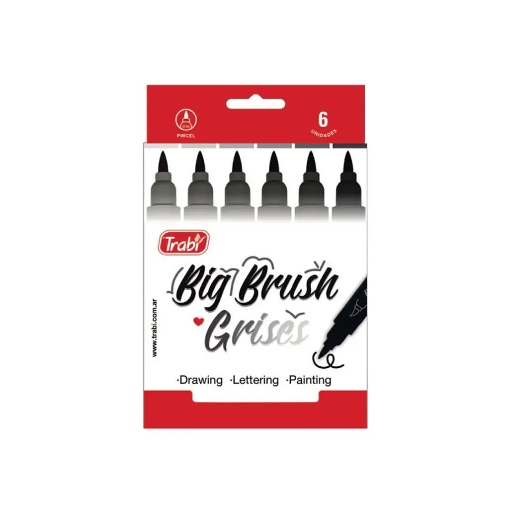 Pincel Big Brush Grises